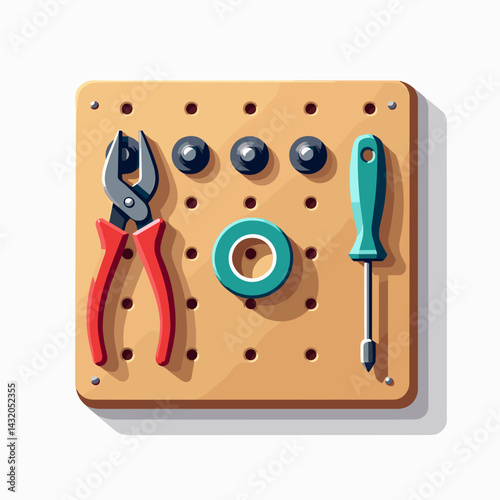 diy tool kit with screws, bolts, pliers, wire cutter, and adhesive  illustrated guide to fixing items