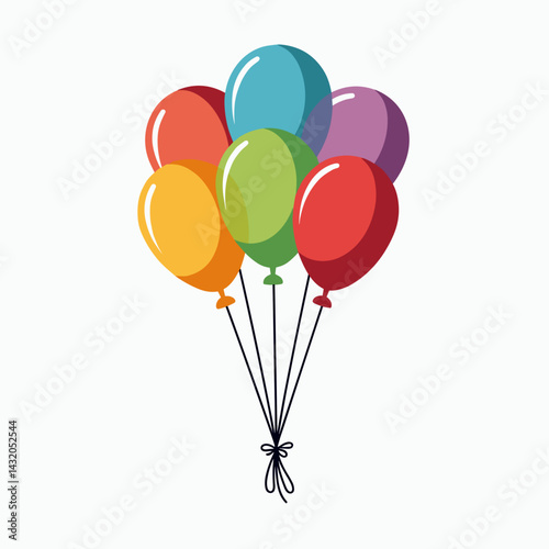 colorful balloon bouquet celebration party decoration