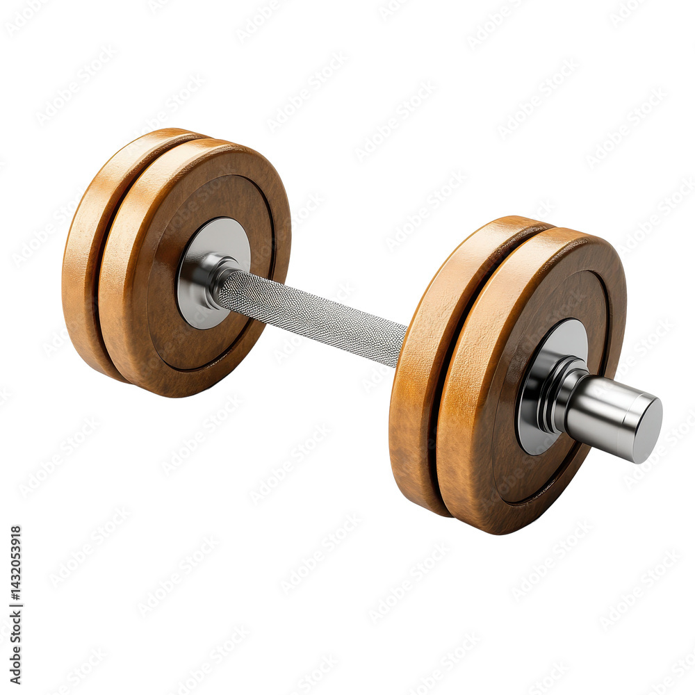 dumbbell Isolated on a white transparent Background