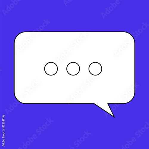 Chat Message Line Icon Set. Speech Bubble, Dialogue, chatting box, message box Talk chat thin conversation dialog symbols. Thinking sign symbol. Communication, Discussion and Text Box frame.