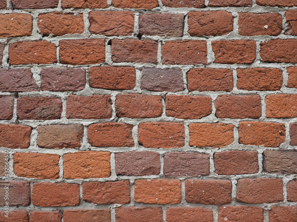 Obraz premium red brick wall background