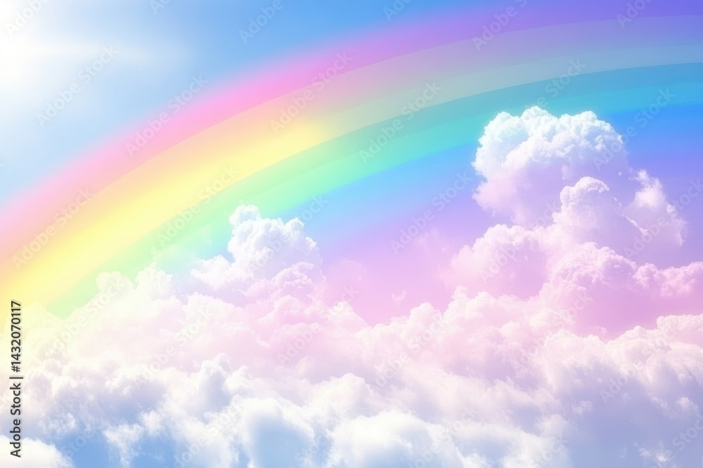 Pastel Rainbow Cloudscape Pastel Rainbow Cloudscape