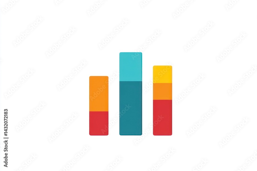 Colorful Bar Graphs Illustrating Data Comparison and Analysis for Business Presentations Colorful Bar Graphs Illustrating Data Comparison and Analysis for Business Presentations