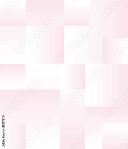 ピンクのグラデーション四角形幾何学模様ベクターイラスト背景