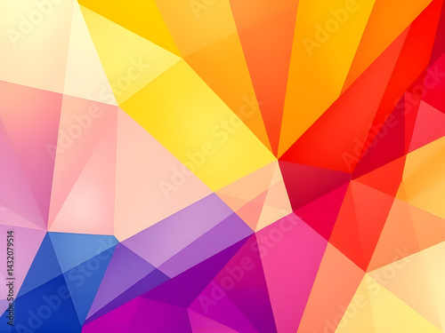 colorful abstract art background with geometric shapes