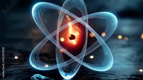 Glowing Atomic Structure in Dark Environment