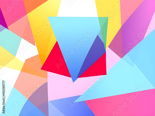 colorful abstract art background with geometric shapes