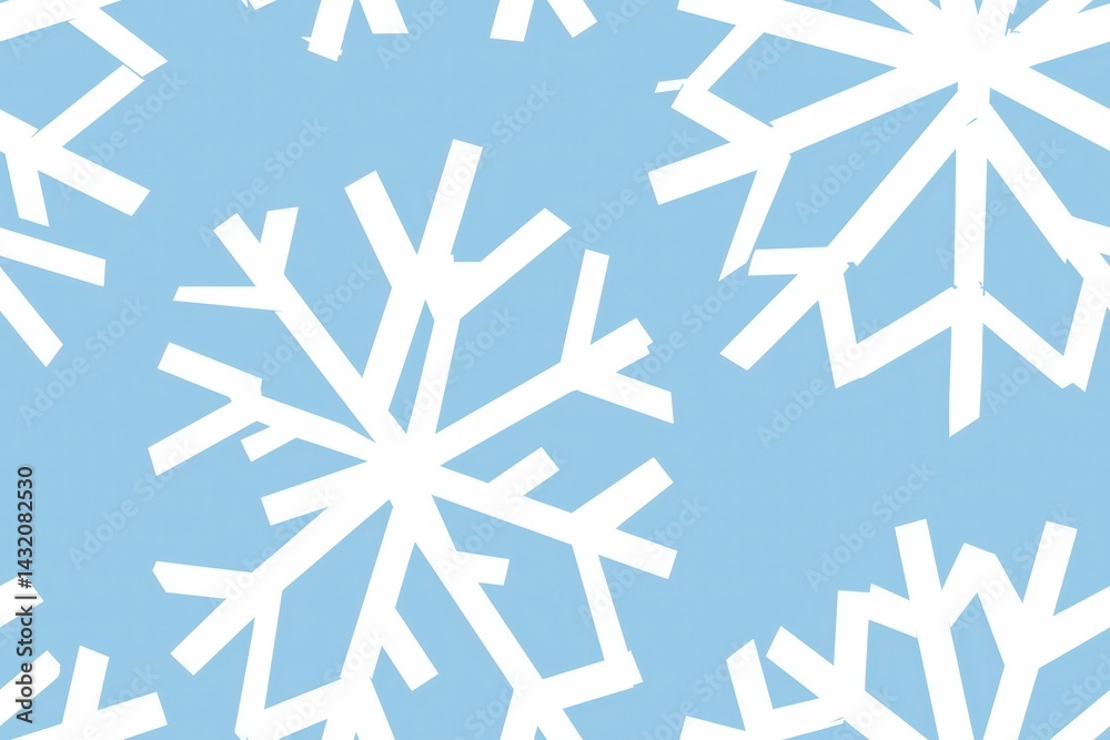 Elegant and Minimalist Snowflake Patterns on Soft Blue Background for Seasonal Decor and Winter Themes in Digital Art and Design Projects Elegant and Minimalist Snowflake Patterns on Soft Blue Background for Seasonal Decor and Winter Themes in Digital Art and Design Projects