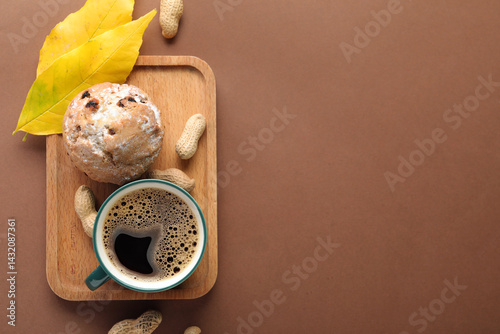Composition with cup of aro...