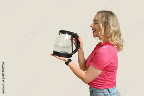 Beautiful young woman with ...
