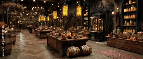 Cozy, enchanting, old-world apothecary