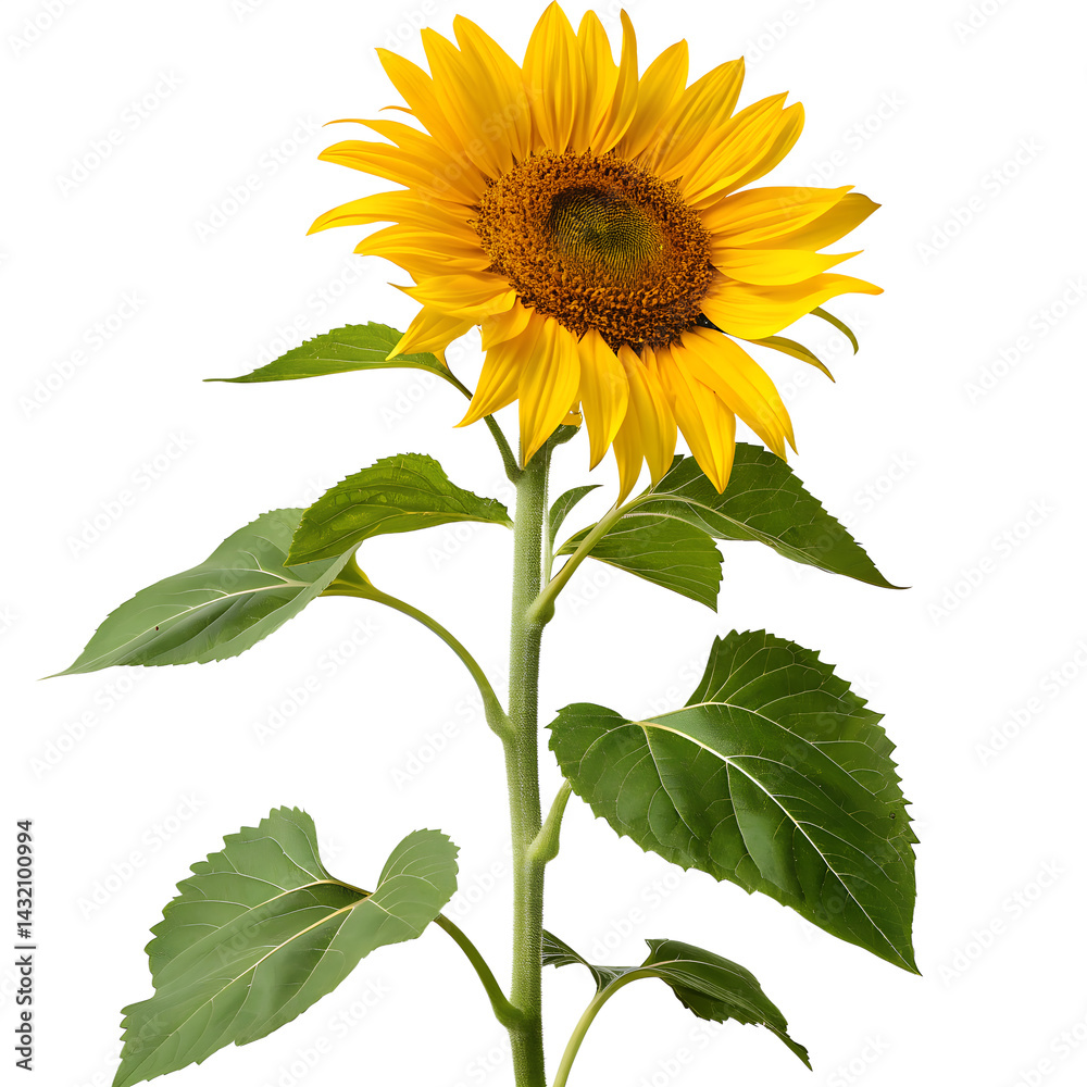 Fototapeta premium sunflower isolated on white background