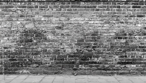 Aged brick wall.  Weathered texture.  Urban backdrop