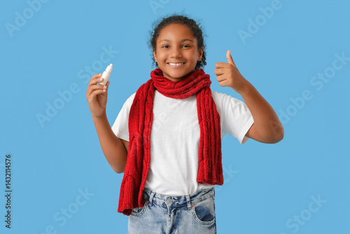 Happy ill African-American ...