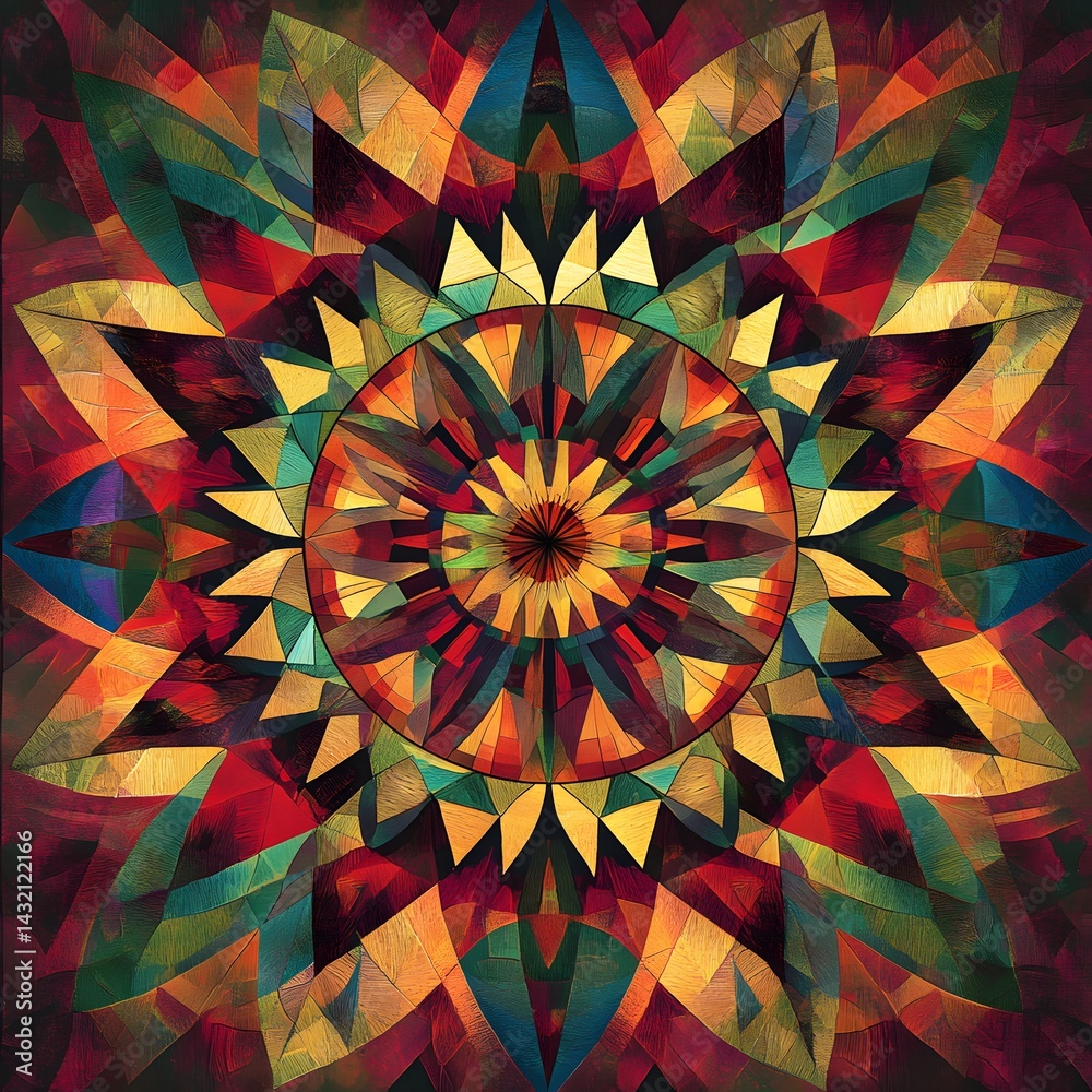 Geometric oriental pattern,geometric floral pattern on black background,vector illustration,floral cross stitch pattern,Aztec style,abstract background.design for texture,fabric,clothing,decoration.