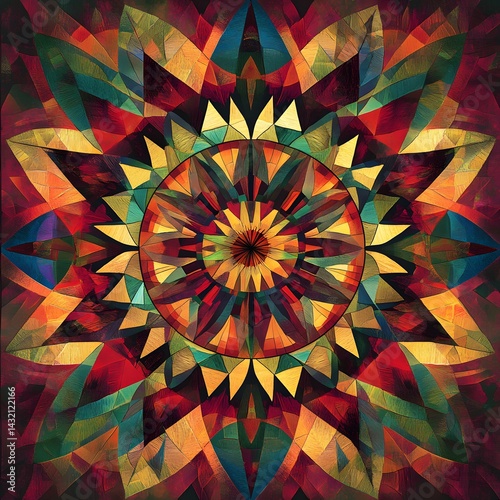 Obraz na płótnie Geometric oriental pattern,geometric floral pattern on black background,vector illustration,floral cross stitch pattern,Aztec style,abstract background.design for texture,fabric,clothing,decoration.
w salonie
