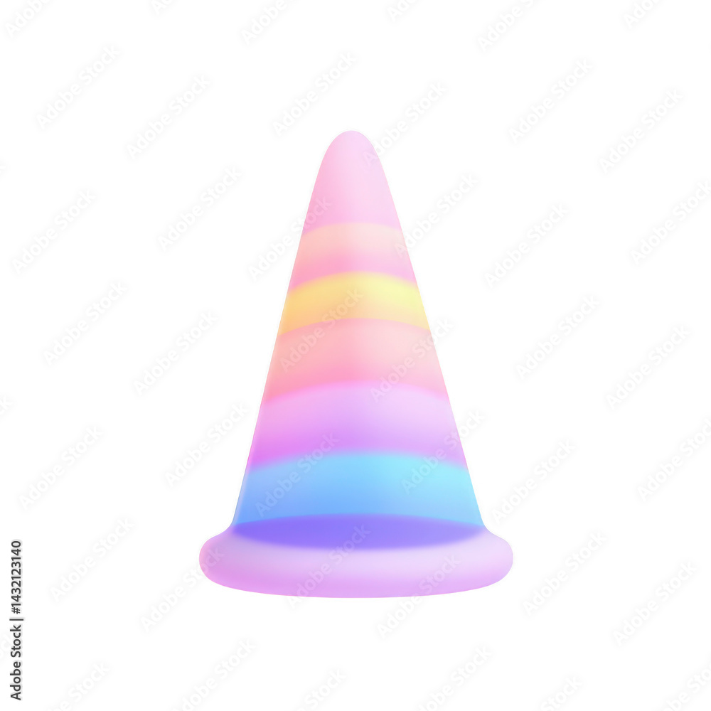 colorful, glowing cone with gradient of pastel hues creates whimsical and enchanting effect. smooth, soft colors transition seamlessly, adding dreamy quality to image colorful, glowing cone with gradient of pastel hues creates whimsical and enchanting effect. smooth, soft colors transition seamlessly, adding dreamy quality to image