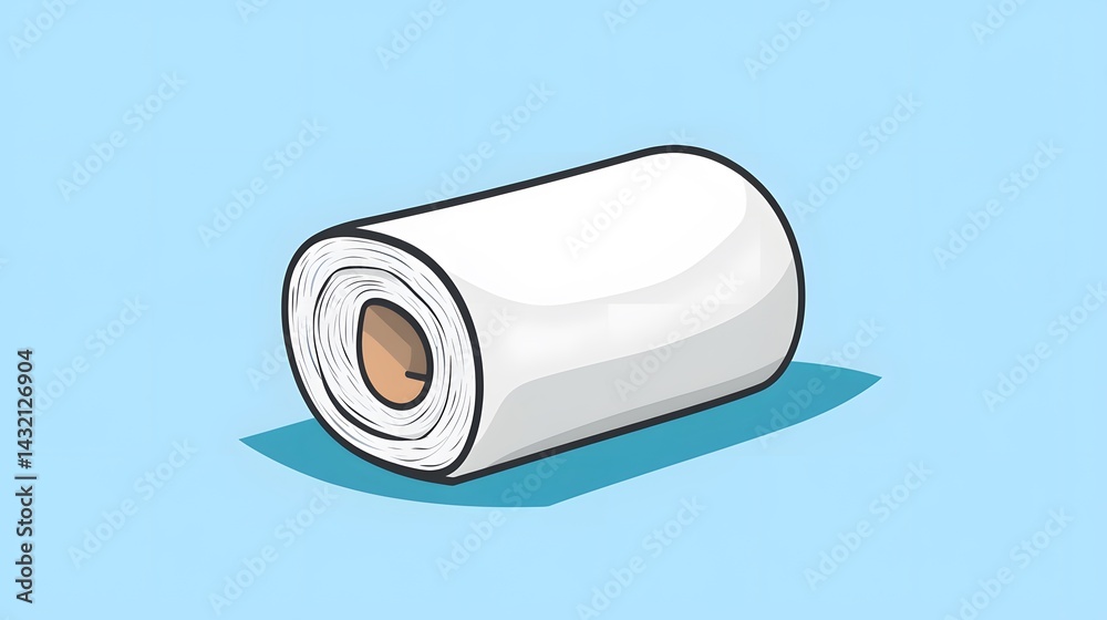 Paper Towel Cleaning Supplies Icon