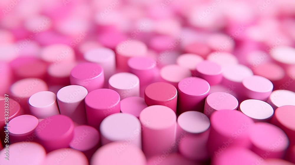 Abstract Pink and Purple Particle Background with Cylinders Abstract Pink and Purple Particle Background with Cylinders