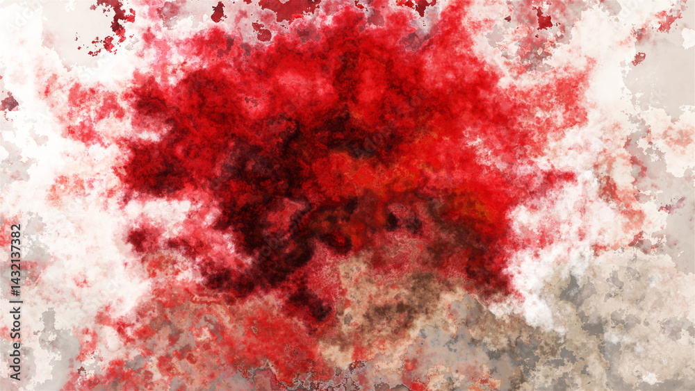 Obraz premium 4K watercolor abstract digital texture with grainy marbled effect.