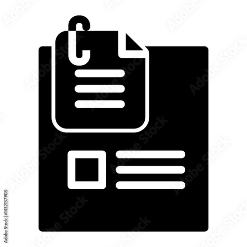 This is a Sticky Note icon from the Organization icon collection with Solid style