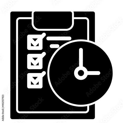 This is a Clipboard icon from the Organization icon collection with Solid style
