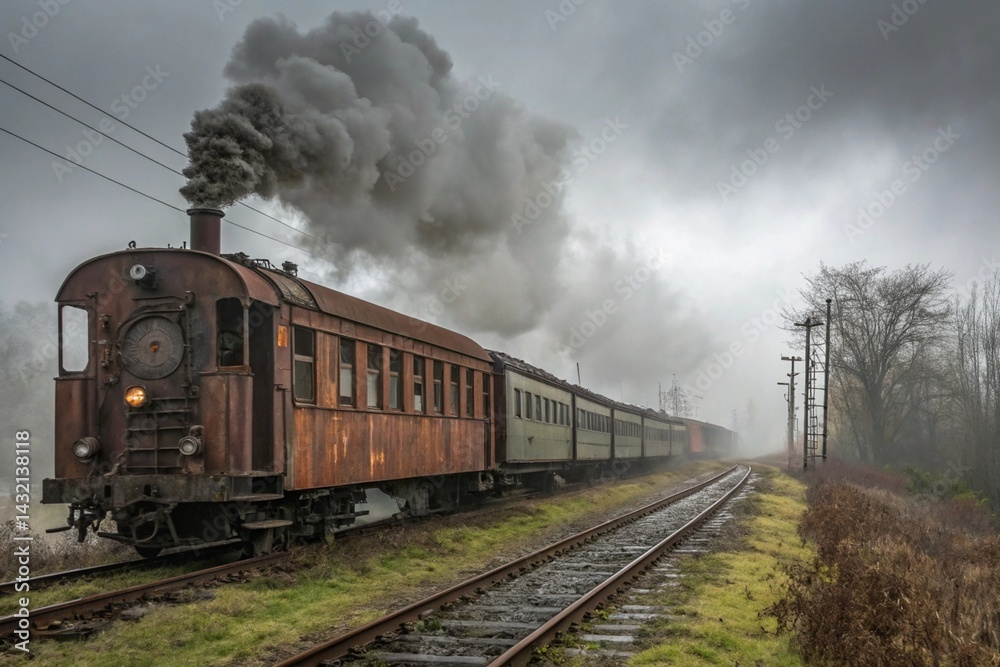 Obraz premium old steam train