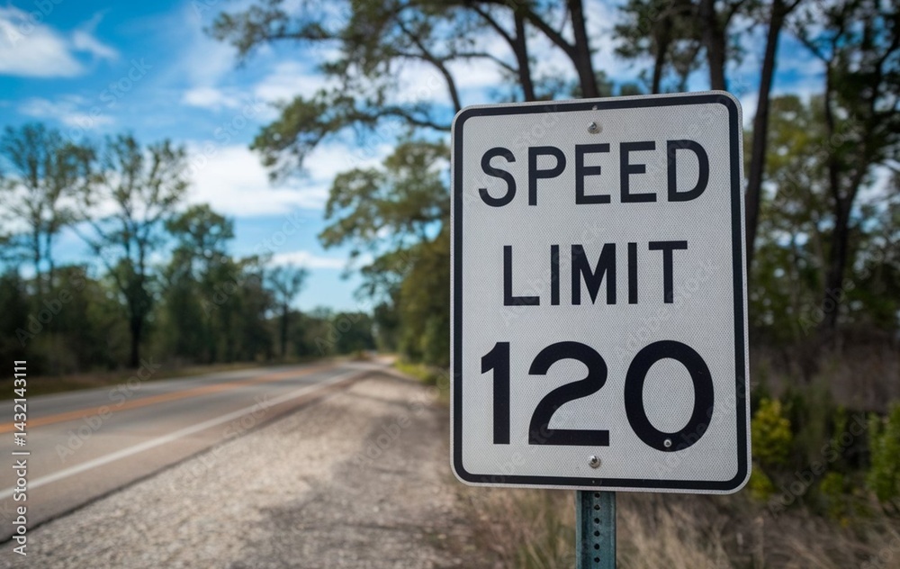 Speed Limit 120 mph Traffic Sign Speed Limit 120 mph Traffic Sign