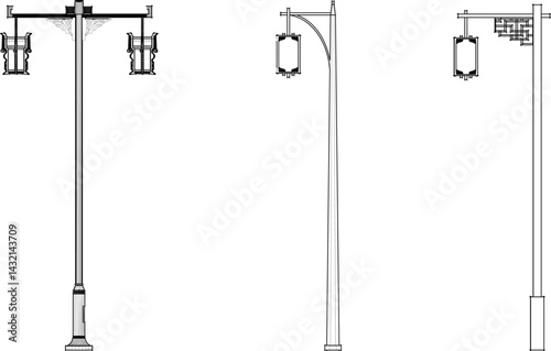 sketch vector illustration design lantern garden field old classic vintage ethnic traditional chinese  