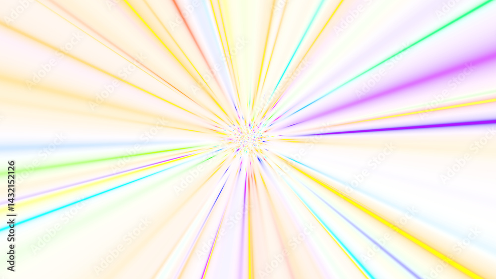 Fototapeta premium スペースワープ風のカラフルなアルファ背景画像（動画もあります）