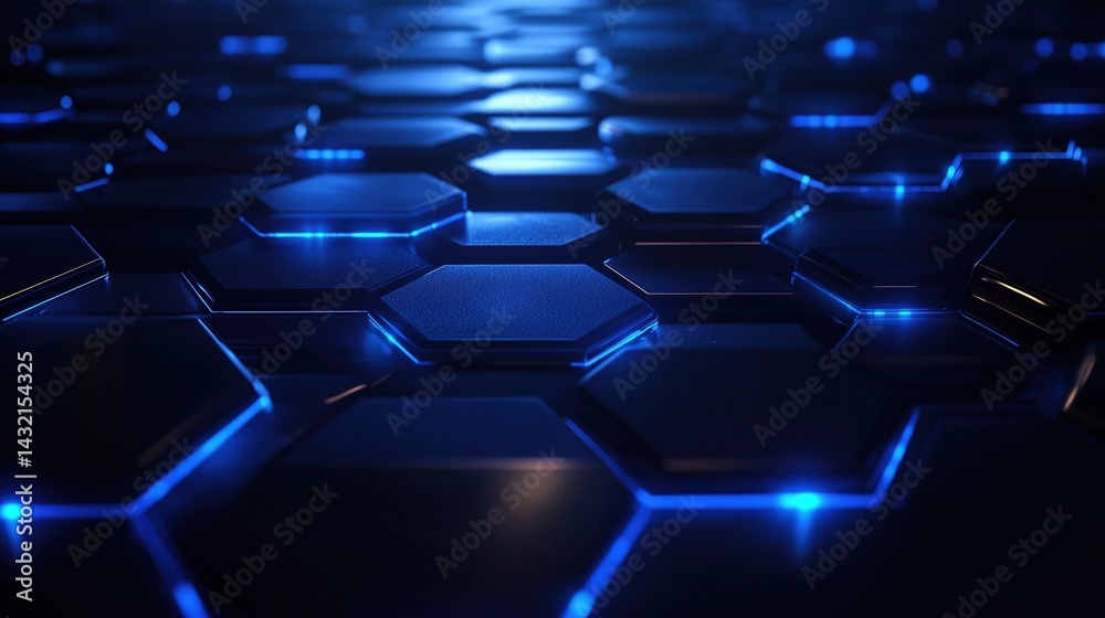 Futuristic Tech Hexagon Background Futuristic Tech Hexagon Background