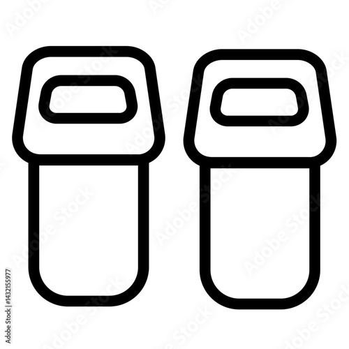 Clean Slippers Toilet Line Icon