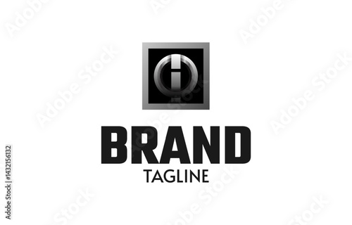 Letter oi monogram logo design template