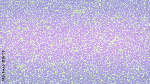 A futuristic animated texture with a soft lilac background, overlaid by a glowing electric-like pattern that pulses with energy. The design mimics electrical connections or circuit pathways.