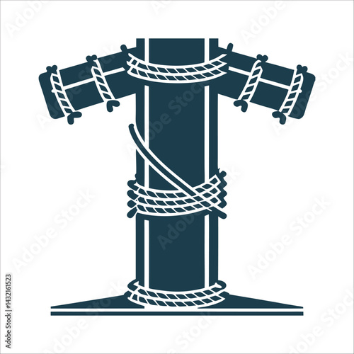 Pillar of Scourging Icon with Rope Pillar of Scourging – Short column with rope coils