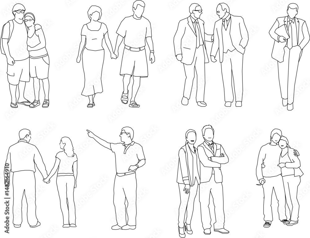vector sketch illustration silhouette design image of people pairing up with boyfriend and coworker vector sketch illustration silhouette design image of people pairing up with boyfriend and coworker