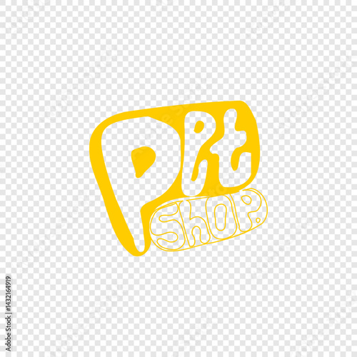 Half-Filled Pet Shop for market label