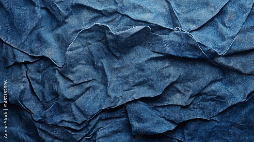 custom made wallpaper toronto digitalDeep Blue Denim Fabric Texture Background Detailed Wrinkled Cotton Jeans Material Closeup Photography High Resolution Design Element for Textile      