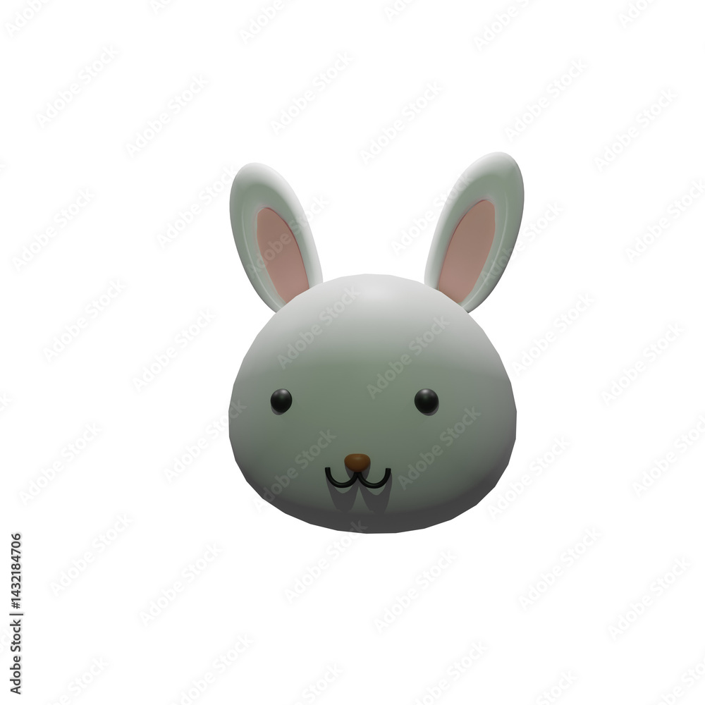 Obraz premium 3d, design, illustration, animal, art, toy, vector, cartoon, background, cute, model, render, isolated, concept, realistic, birthday, collection, party, decoration, set, nature, modern, icon, happy