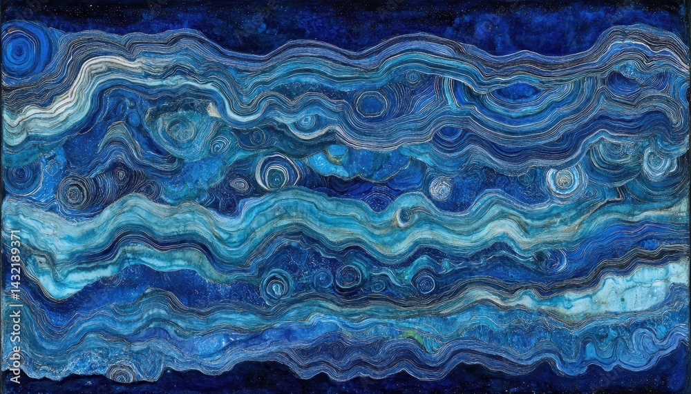 Obraz premium Abstract Deep Ocean Waves