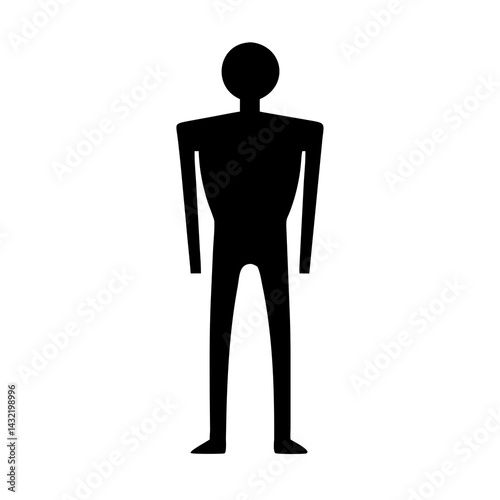 3d man standing on white background