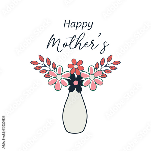 Happy Mother's Day Vase Flowers