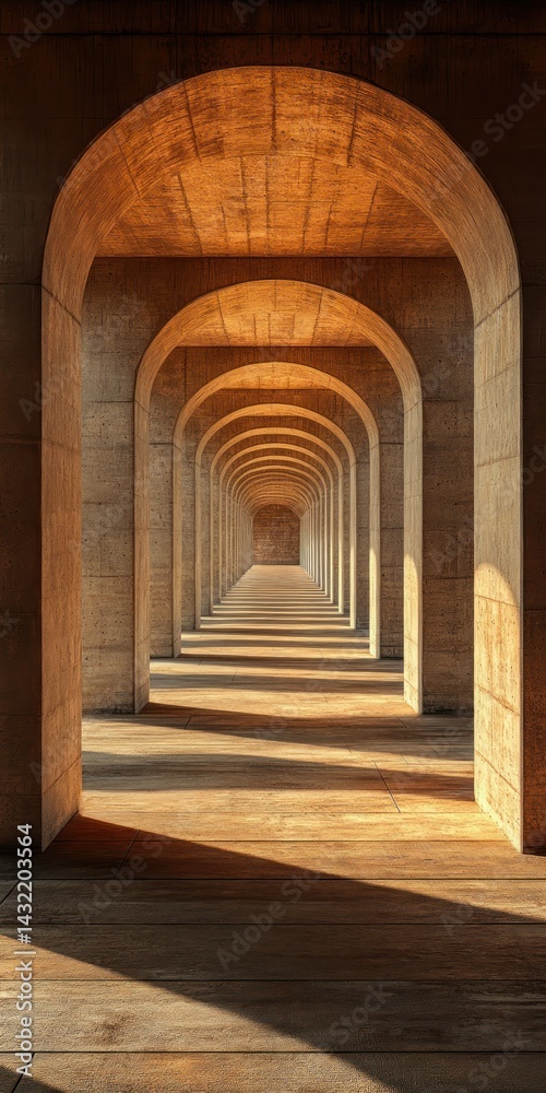 Fototapeta premium Archway Sunlight Pathway.