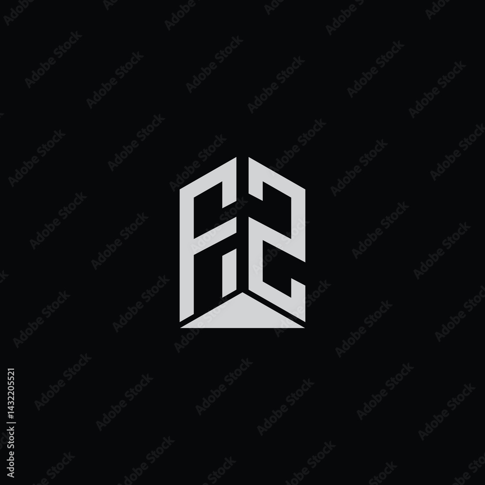 Fototapeta premium Isometric 3D Alphabet - Futuristic Geometric Typography