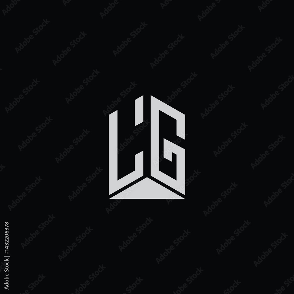 Fototapeta premium Isometric 3D Alphabet - Futuristic Geometric Typography