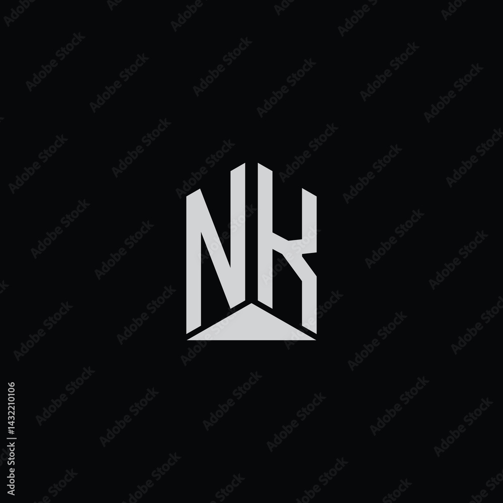 Fototapeta premium Isometric 3D Alphabet - Futuristic Geometric Typography