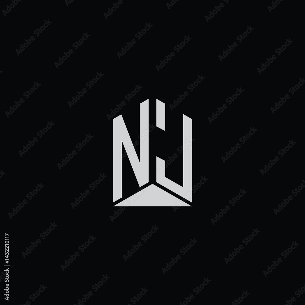 Fototapeta premium Isometric 3D Alphabet - Futuristic Geometric Typography