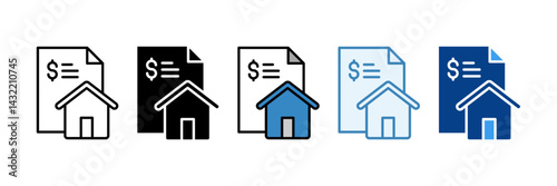 Residential Renovation  Icon Set Multiple Style Collection