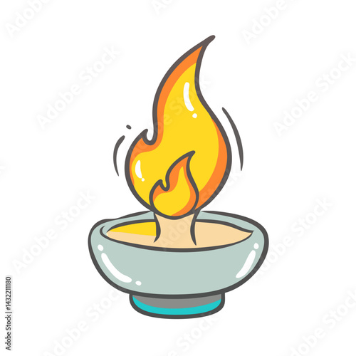 eternal flame icon, eternal flame vector illustration-simple illustration of eternal flame, perfect for eternal flame logos and icons