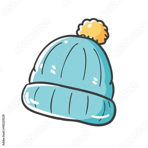 cozy beanie icon, cozy beanie vector illustration-simple illustration of cozy beanie, perfect for cozy beanie logos and icons